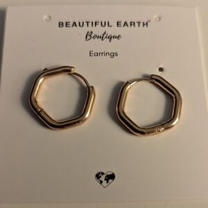 Beautiful Earth Hexigon Earrings